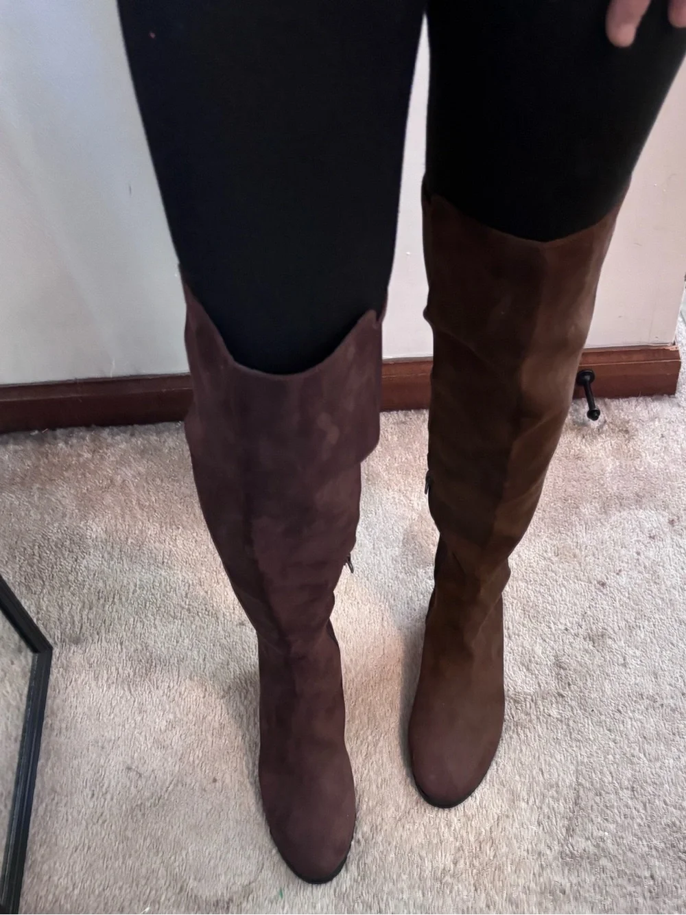NWOT J Crew Factory Tall Riding Boots Chocolate Brown